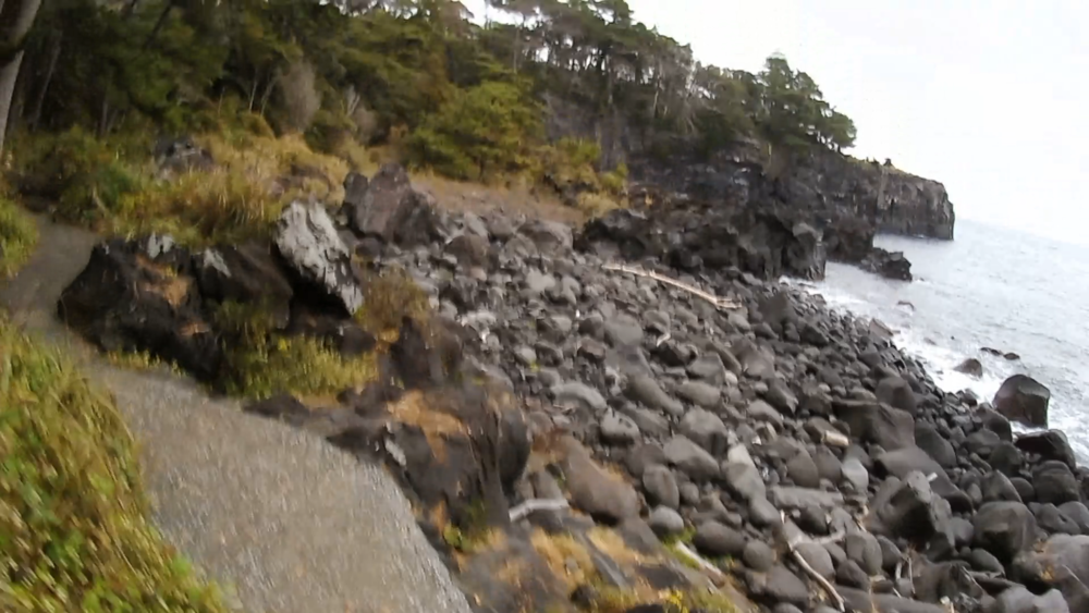 静岡県、伊豆高原の城ケ崎海岸をランニング4キロの写真8