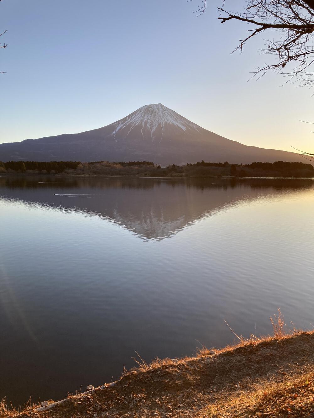 冬の朝の澄める富士に感動🥺富士田貫湖ラン♪の写真9