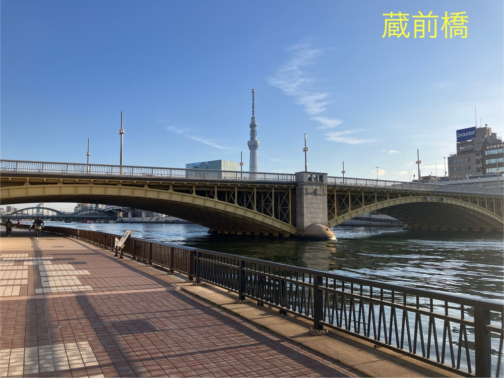 隅田川テラスラン🏃‍♀️新大橋から浅草方面への写真7