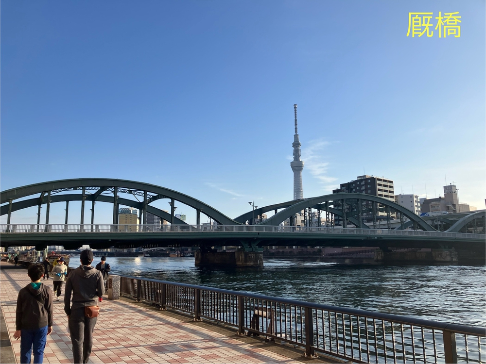 隅田川テラスラン🏃‍♀️新大橋から浅草方面への写真9