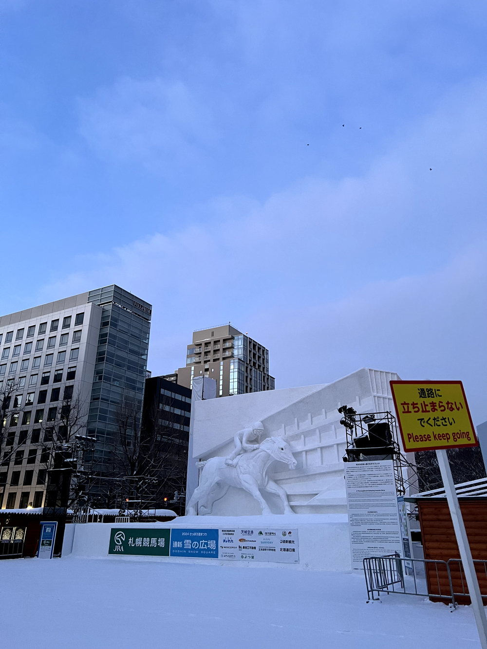 札幌雪まつり 大通公園往復の写真6