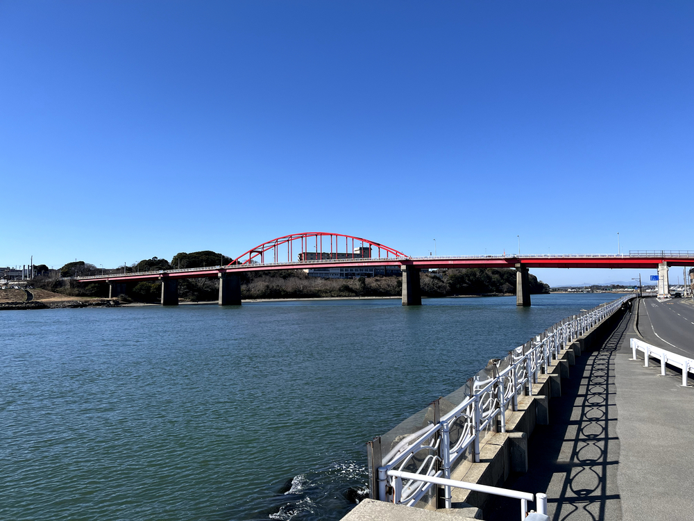 阿字ヶ浦海岸沿いから那珂川を上がり水戸駅への写真8