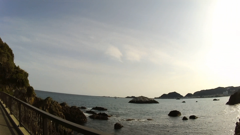 千葉県房総半島、安房鴨川の西側向け鴨川松島を巡る11キロのランイングの写真6