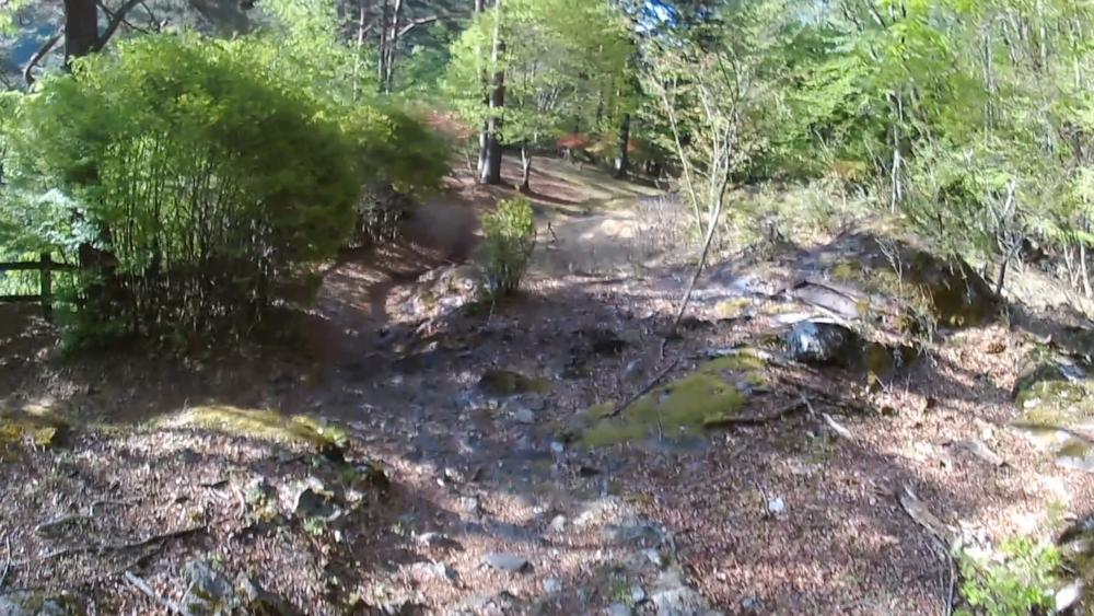 栃木県、日光国立公園鄙びた温泉街「川治温泉」～奇岩石の峡谷「龍王峡」遊歩道をランニングの写真4