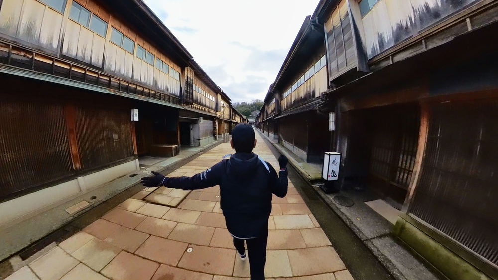 【金沢、動画あり】ひがし茶屋街ストリート130メートルを爆走できる至高の旅ランコースの写真3