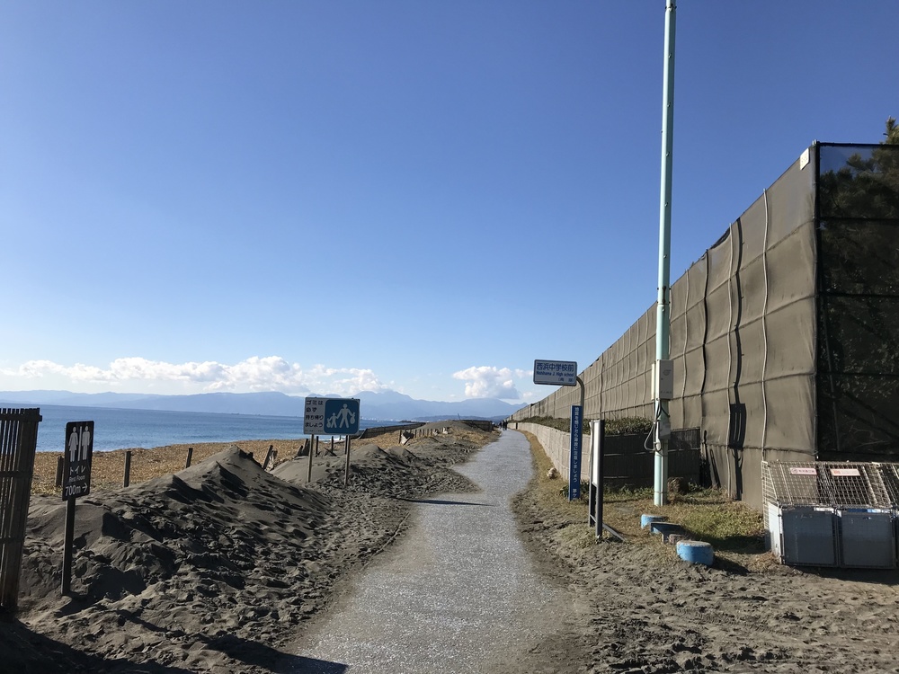 湘南海岸で信号なしの21ｋｍコースの写真3