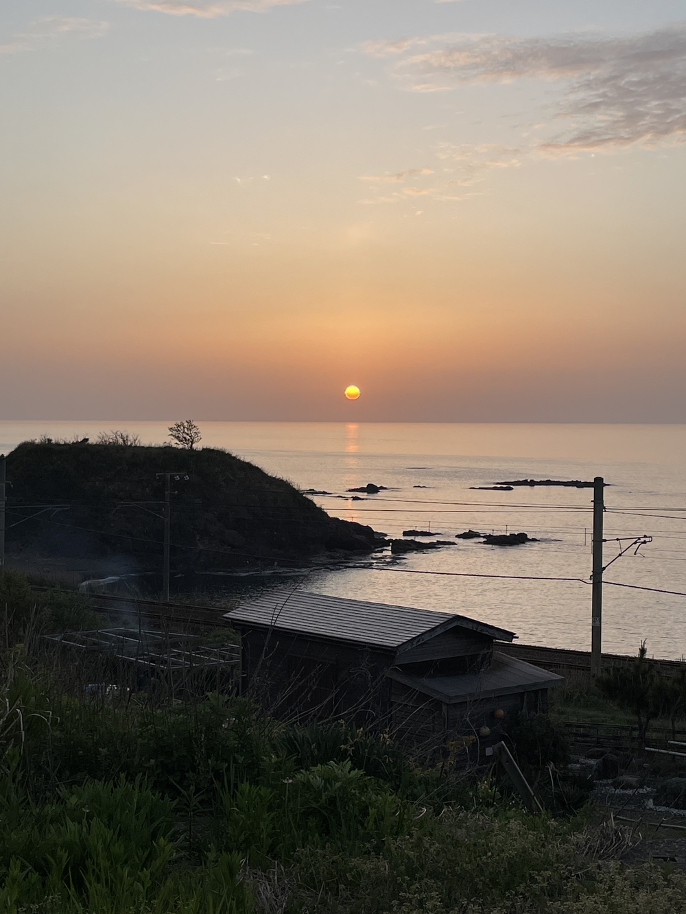 柏崎海浜公園から柏崎恋人岬への夕暮れランニングの写真5