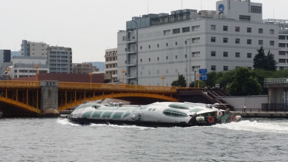 隅田川テラスから眺めるスカイツリーの写真4