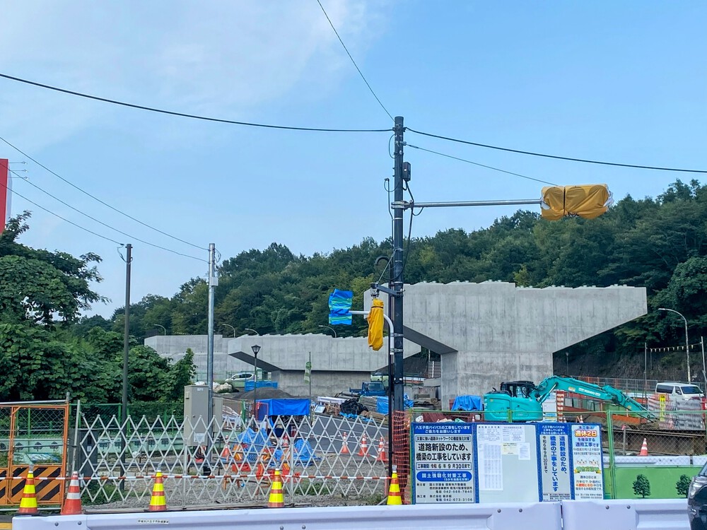 建設中の八王子南バイパスを進捗を見ながら走るの写真3