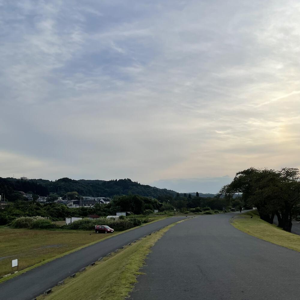 夕陽追いかけ磐井川、展望台への激坂悶絶ジョグ8キロの写真12