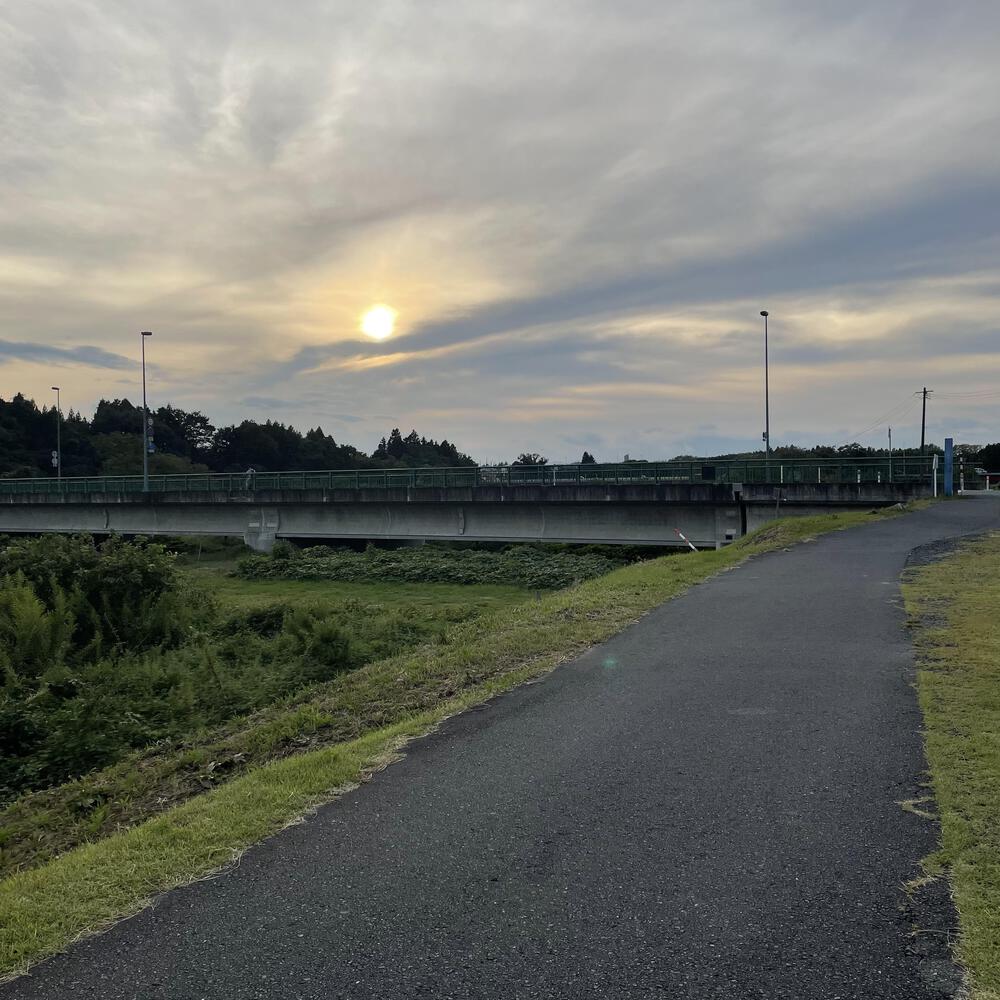 夕陽追いかけ磐井川、展望台への激坂悶絶ジョグ8キロの写真13