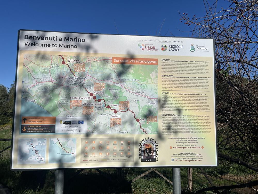 イタリア、アッピア旧街道の石畳でローマ入場までの写真4