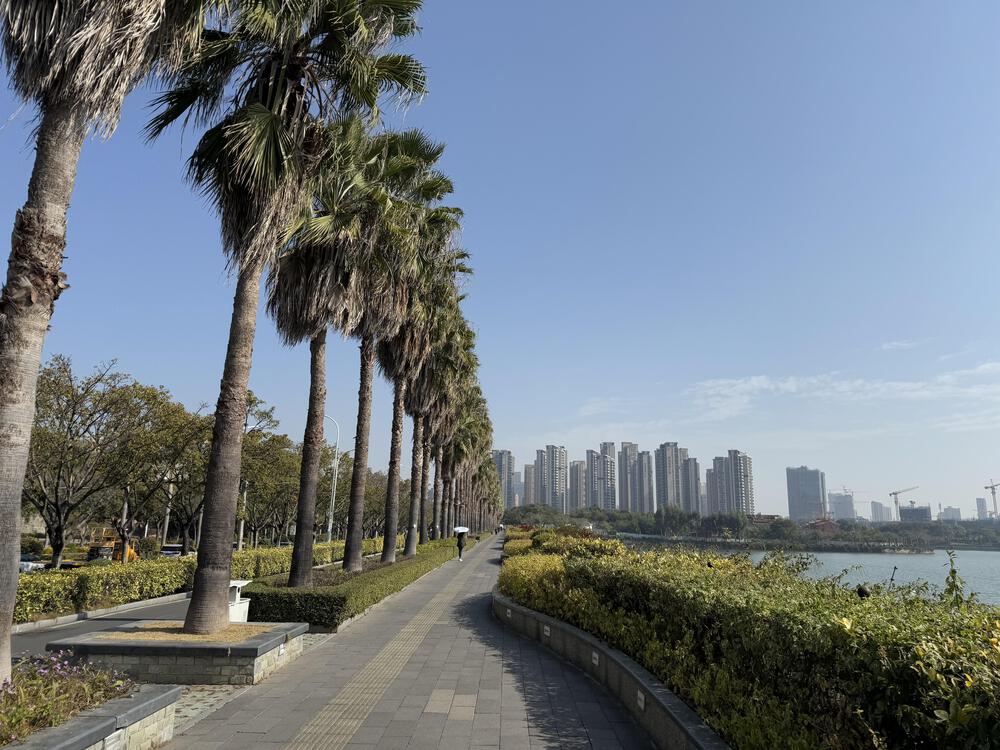 廈門市北東部・美しい湖畔の貯水池の写真4