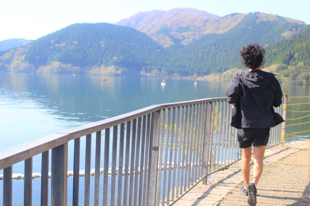 箱根駅伝往路ゴールを目指す！芦ノ湖西岸クロカン12kmの写真5