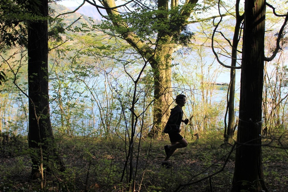 箱根駅伝往路ゴールを目指す！芦ノ湖西岸クロカン12kmの写真8