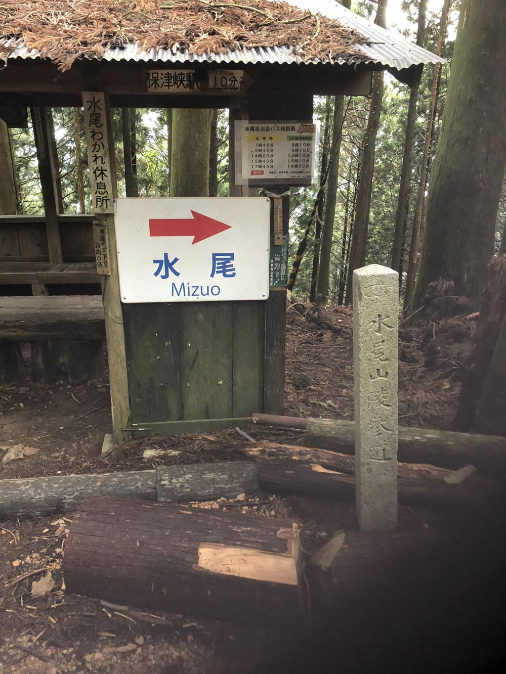 清滝のバス停から愛宕山神社本殿経由して水尾、保津峡駅の写真12