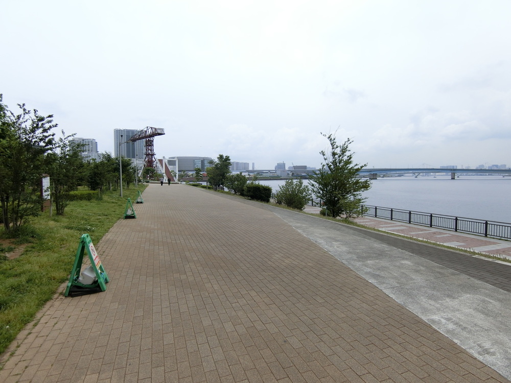 オープンしたての＜豊洲ぐるり公園＞の超気持ち良い湾岸ビューコースの写真3