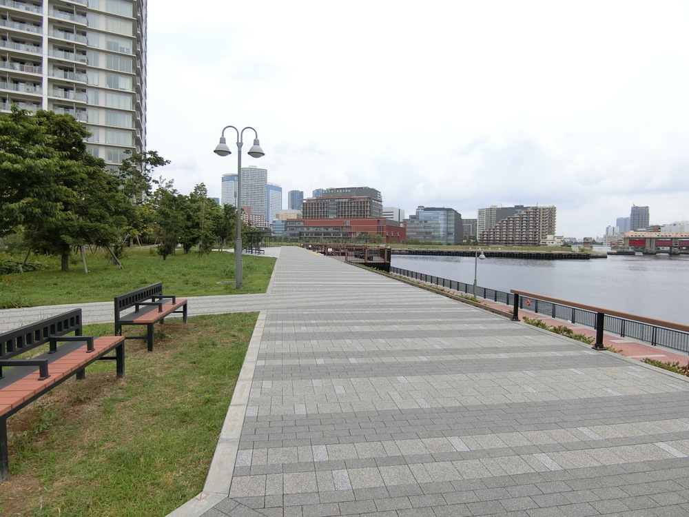 オープンしたての＜豊洲ぐるり公園＞の超気持ち良い湾岸ビューコースの写真15