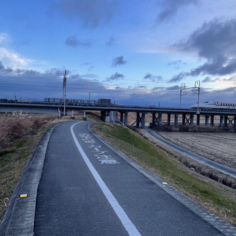 ひたすら土手を走る逢妻川サイクリングロード3kmの写真5