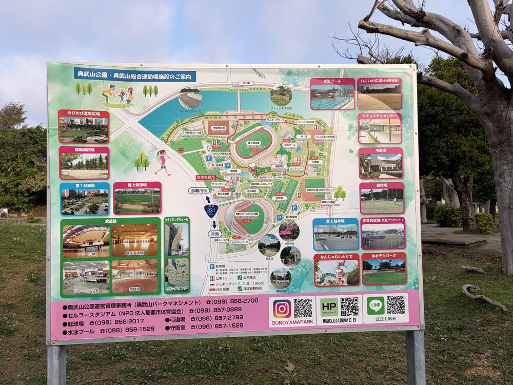 那覇に来ると必ず走る奥武山公園。1周1km強のランニングコースがあり、朝から多くの方が走っています。とても気持ち良いコースです。の写真3