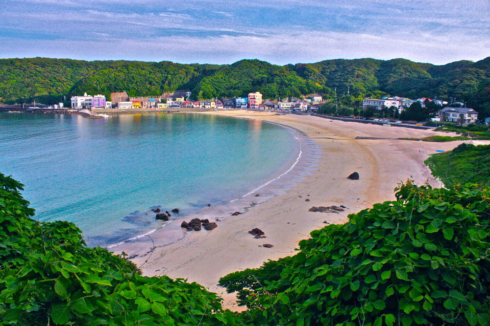 伊豆下田・白浜海岸と紫陽花とペリーロードの写真5