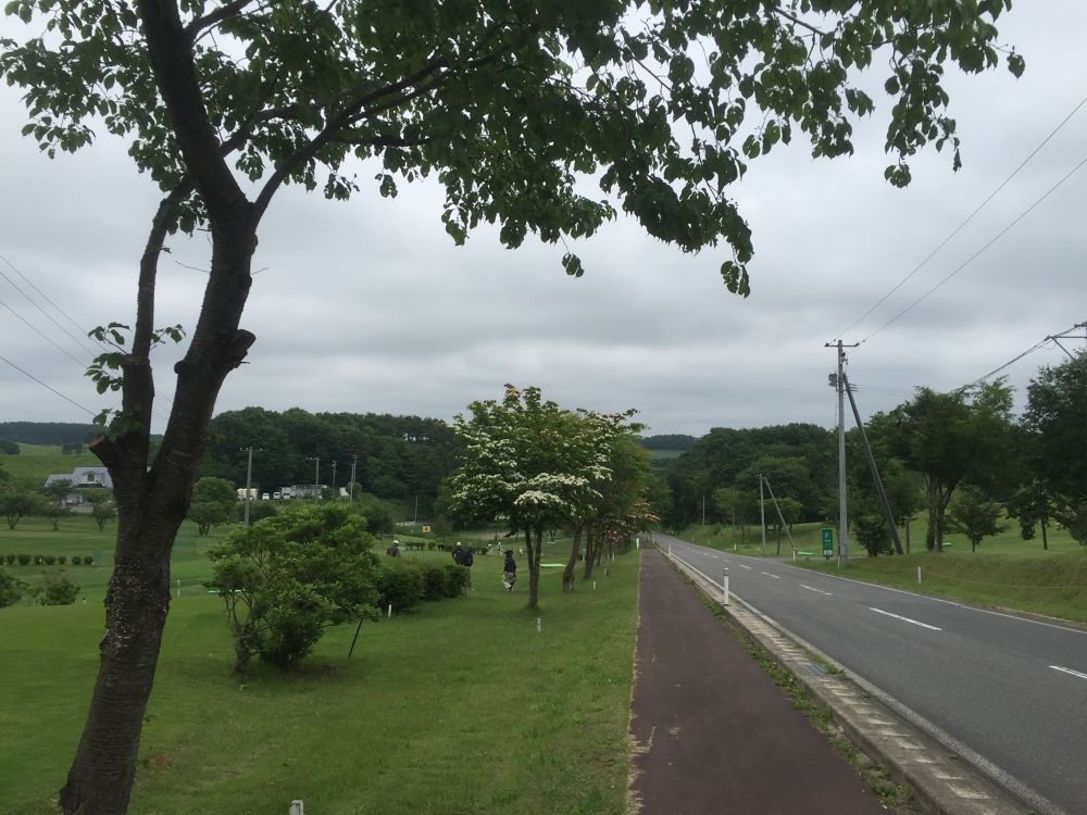 有森裕子氏が走り染めしたという記念カントリーコースを走る八戸から50分！の写真9