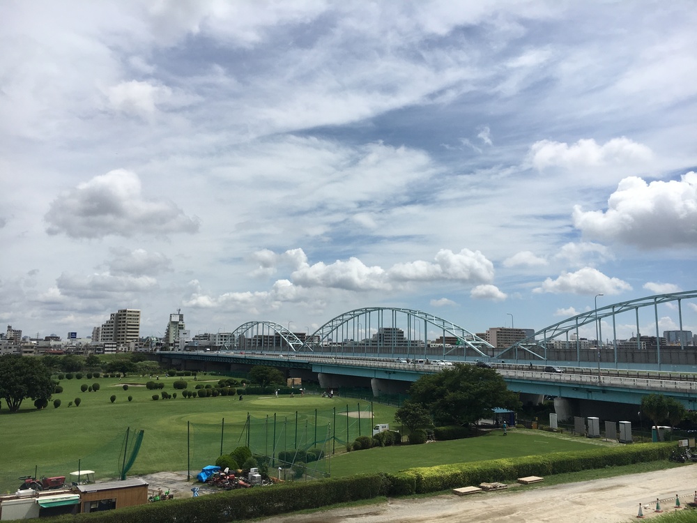 多摩川を二子玉川から河口へくだる。浮島町公園で飛行機を見る。の写真5