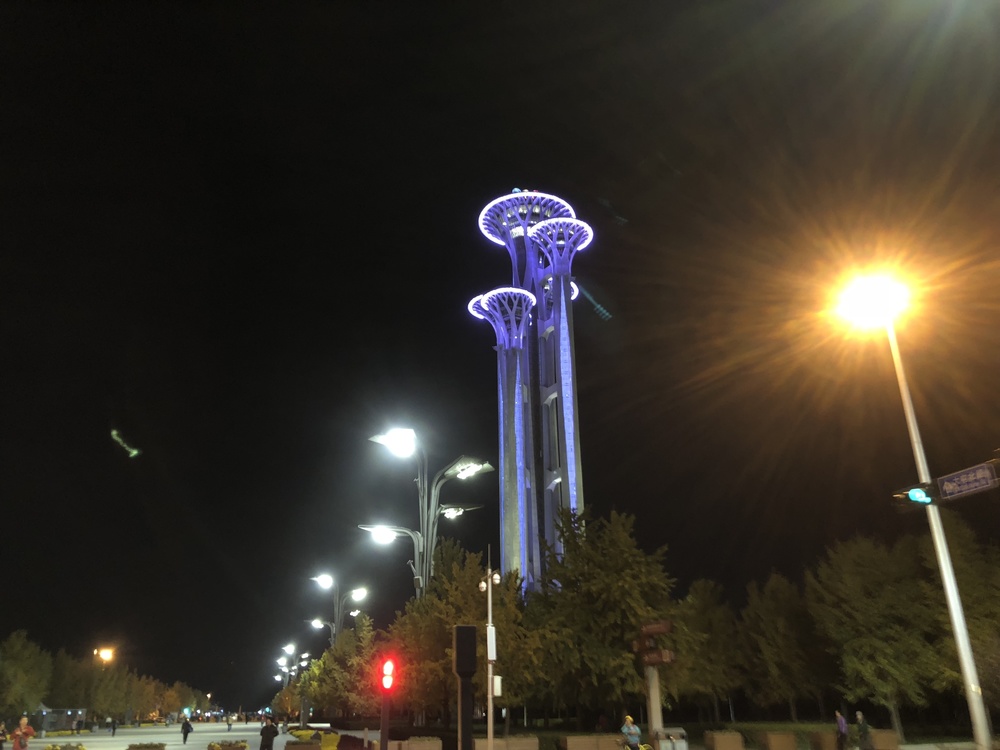 北京オリンピック公園鳥の巣からのオリンピック森林公園ランの写真7