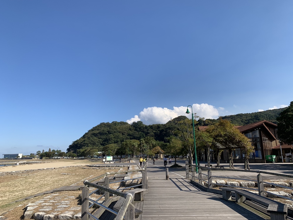 景観が美しい別府湾沿いのランニングコースの写真4