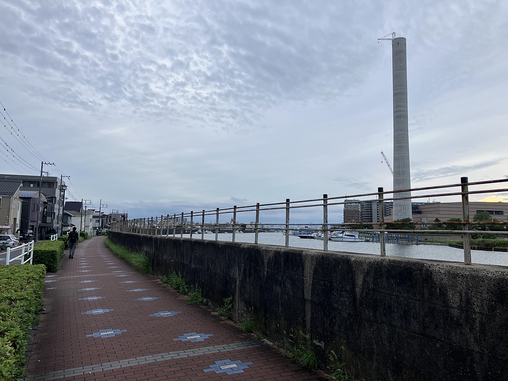 妙典駅から江戸川新川を通って乙女湯温泉への写真9