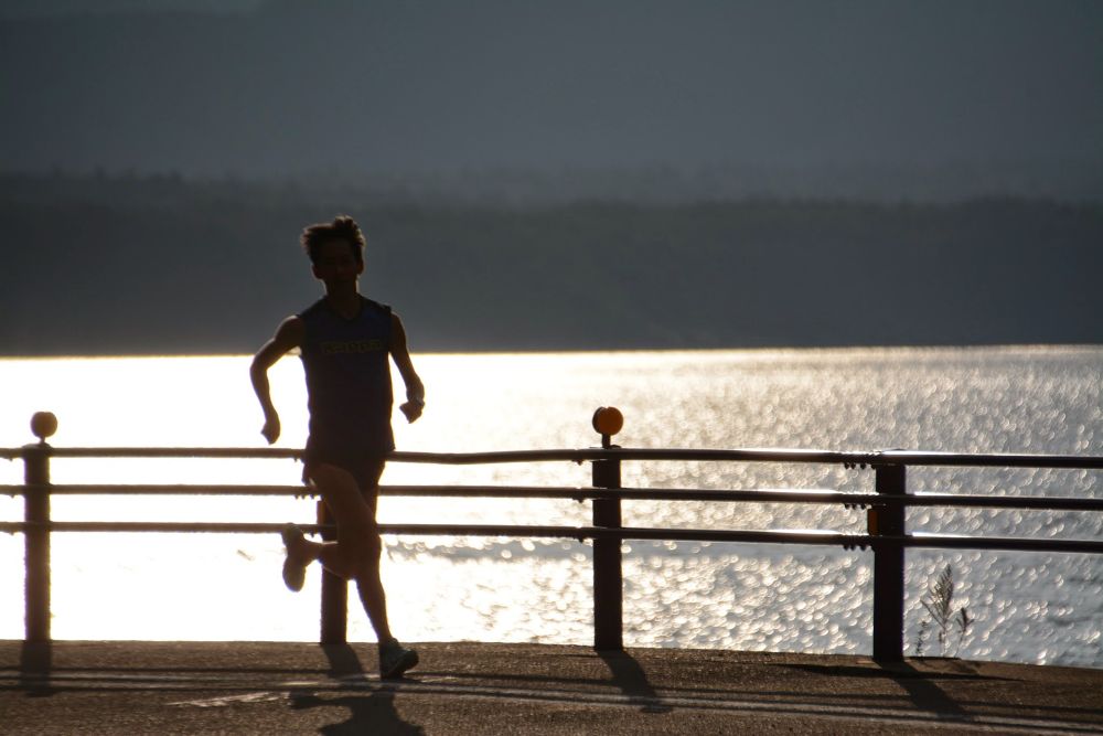 湖を見ながら！マラソン練習にお勧め、西湖周回コースの写真4