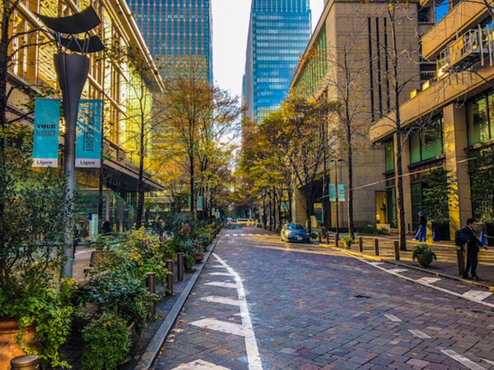 平日昼間の丸の内仲通りの写真3