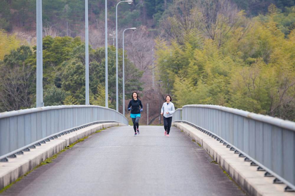 静かな緑水湖畔を一周するコース【鳥取南部町】の写真3