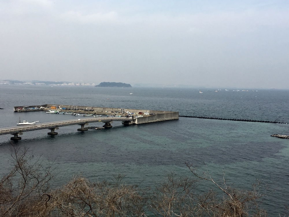 ユーミンの歌詞に出てくる観音崎の歩道橋を渡り観音崎灯台への写真4