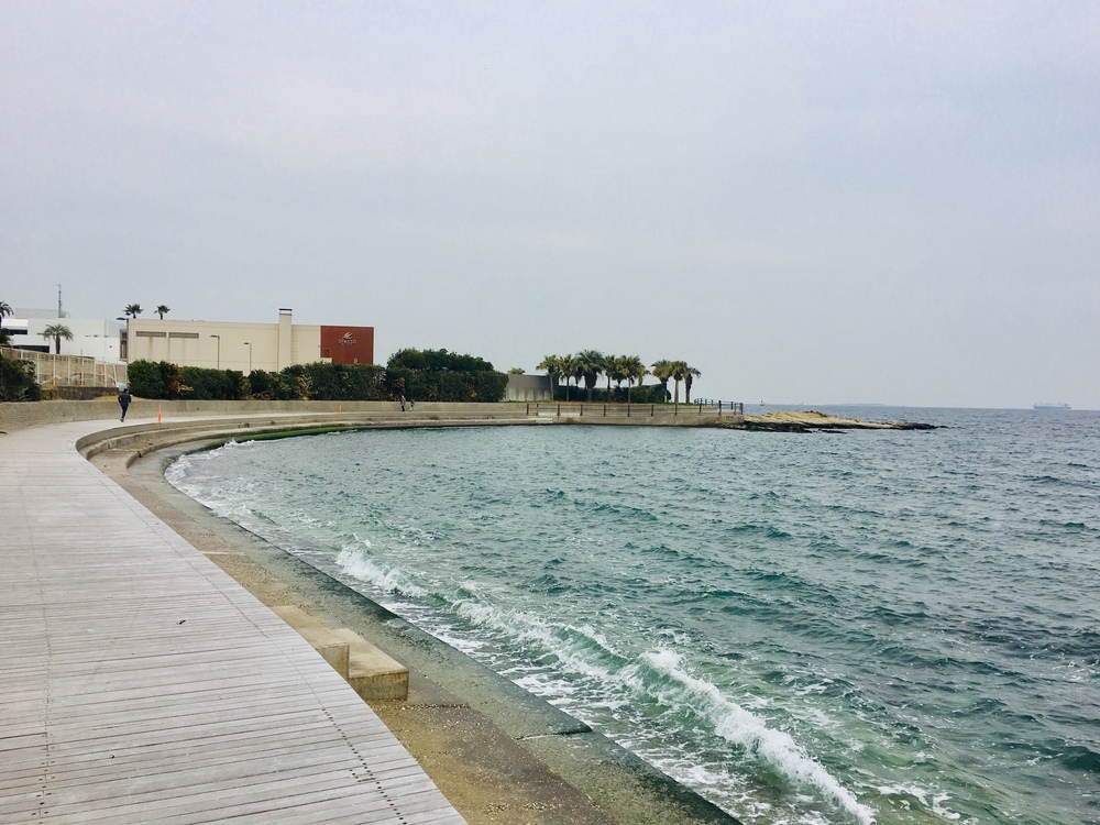 ユーミンの歌詞に出てくる観音崎の歩道橋を渡り観音崎灯台への写真12