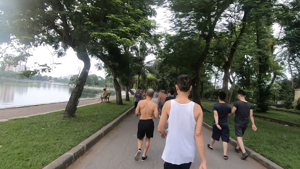 ハノイで朝ランの写真12