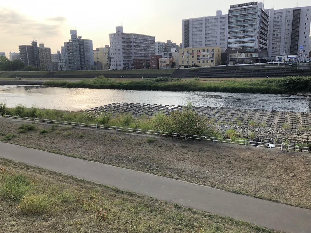 札幌出張ラン  札幌駅から中島公園 豊平川の写真4