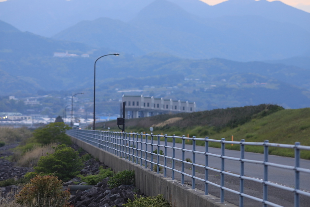 「諫早湾干拓堤防道路」往復13kmの写真5
