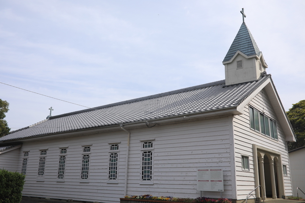 福江島の主要観光地・高浜海水浴場とカトリック貝津教会の写真7