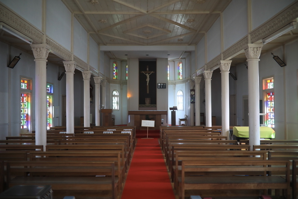 福江島の主要観光地・高浜海水浴場とカトリック貝津教会の写真8