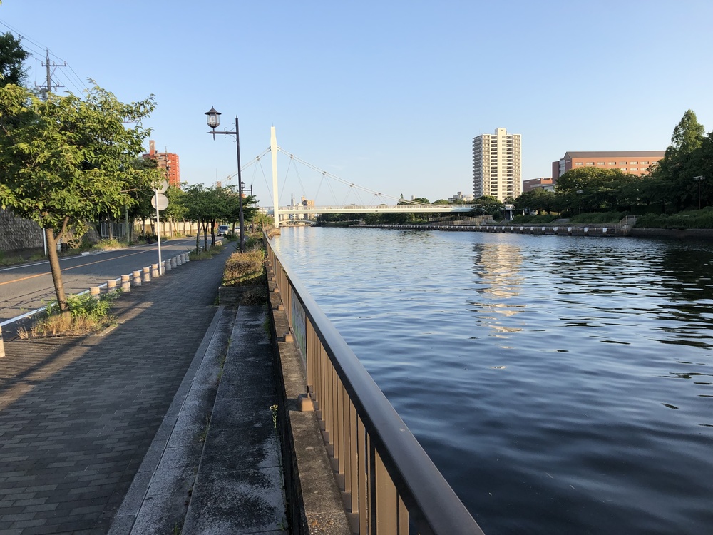 白鳥プロムナード、信号のない川沿いのランニングコースの写真8