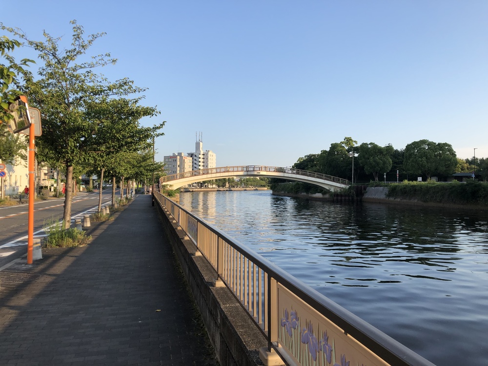 白鳥プロムナード、信号のない川沿いのランニングコースの写真9