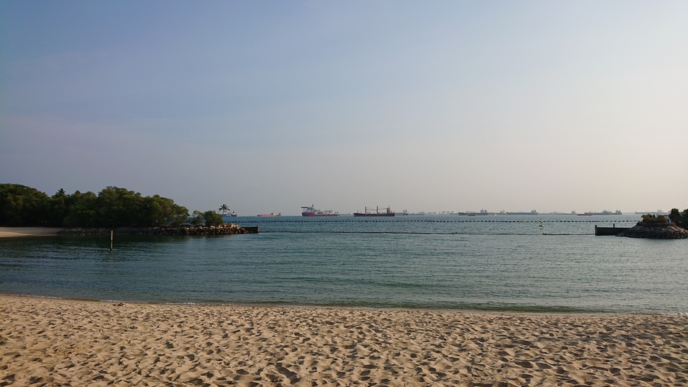 セントーサ島満喫 カペラホテル～海岸～マーライオンまでの写真6