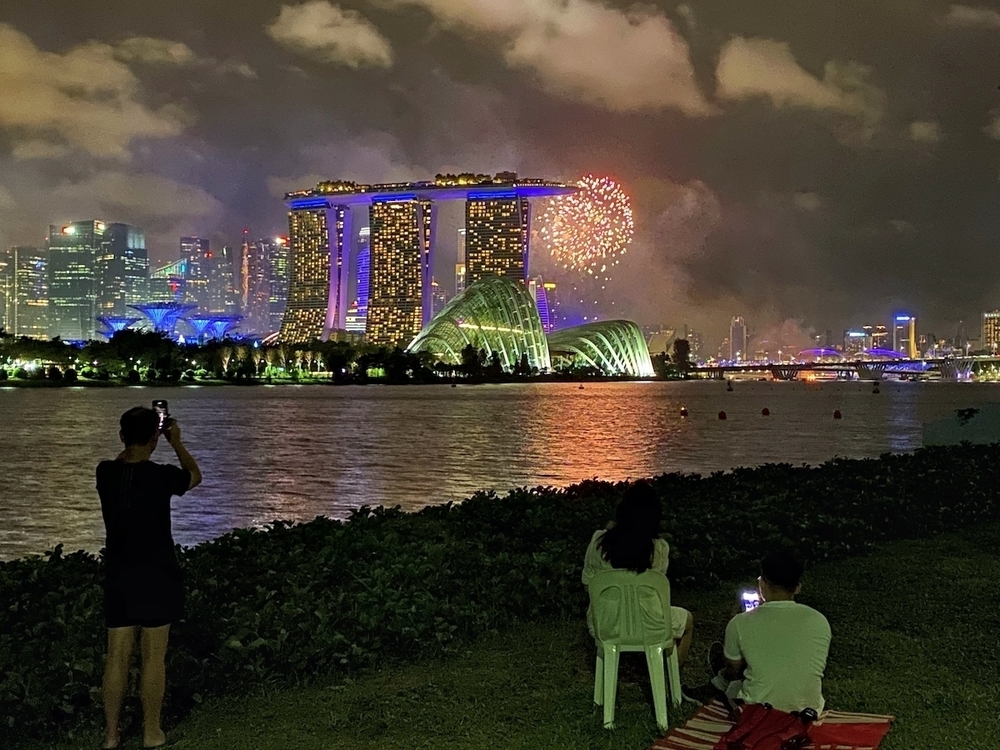 シンガポール・大晦日の花火とカウントダウンの写真5