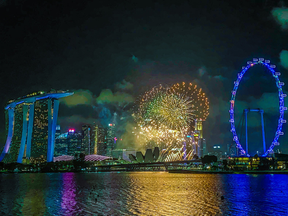 シンガポール・大晦日の花火とカウントダウンの写真6